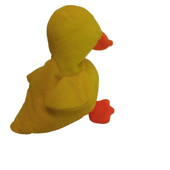 Ty Beanie Baby Quackers Style 4024 Yellow Duck Plush Toy Collectible NEW - Picture 5 of 10
